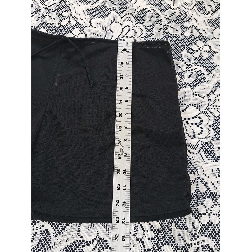 Kate Spade Bikini Bottom M Polka Dot Black/Off White w/Unbranded Blk Mesh Shorts - Picture 12 of 12
